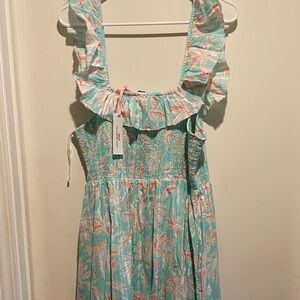 Vineyard Vines smocked midi dress